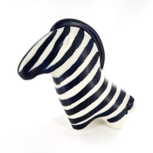 Vtg Taisto Kaasinen Arabia Finland Zebra Figurine Mid Century Modern Art Pottery